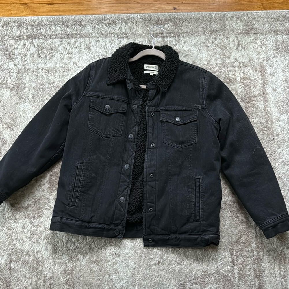 Madewell Sherpa Lined Denim Jacket